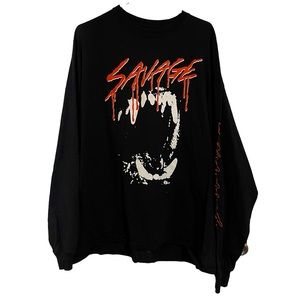 Fashion Nova Savage Long Sleeve Tee